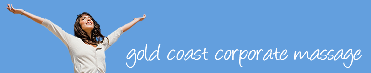gold coast corporate massage banner